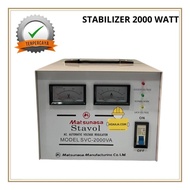Stabilizer Stabiliser Stavol Matsunaga 2000 Watt 2000 W 2000W Terbaru