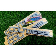 COLT DIESEL RAISED STICKER FLEXIBLE RESIN STICKER