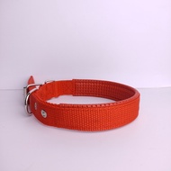 MERAH Catown Custom Dog Collar Name Writing Large Dog Collar Free Custom D033 - Red, (L) 2.5X30-39CM