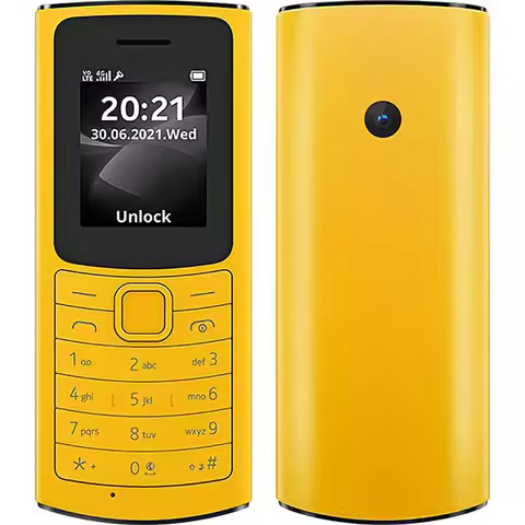 Original 110 4G 2021 Version Used Mobile Cell Phone Dual SIM 1.8" English Russian Hebrew Arabic Keyb