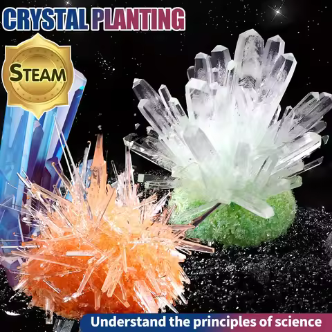 Science education toys, crystal growth and planting, educational puzzle toys, DIY crystal growth toy