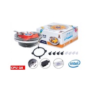 Cooling Baby Q8 CPU Processor Stock Cooler with Thermal Paste For Intel & AMD (Combo 5x Alcohol Pad)