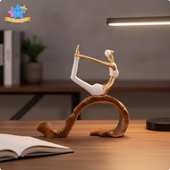 [Edstars] Polyresin Meditation Figurine Graceful Meditation Statue Carved Figurine with
