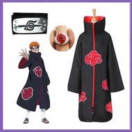 ∋¤℗Naruto Costume Akatsuki Cloak Cosplay Itachi Clothing Cosplay costume Sasuke Uchiha Cape Cosplay