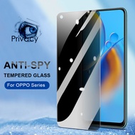 Privacy Tempered Glass For OPPO Reno 2 2F 3 4 4Z 4F 5 5F 6 7 7Z 8 8Z 8T Matte Anti-Blue Screen Protector