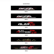 Perodua Design Bezza Alza Axia Front Windscreen Windshield Sunshield Window Sticker - Outside Sticke