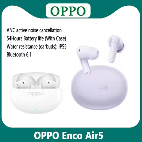 Original OPPO Enco Air 5 TWS Wireless Bluetooth Earphone 52dB Active Noise Canceling 54H Battery Lif