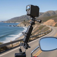 EM 360° Rotational Camera Mount for Bikes Adjustable Handlebar Braet Ideal for Outdoor Filming n