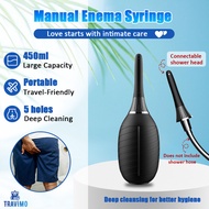 Travimo Bidet Cleaner Rectal Enemator Enema Syringe Stream Cleaner Bottle Nozzle Plug Colon Enema An