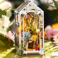 [Bản tiếng Anh] Book Nook Robotime Rolife Holiday Garden House DIY Book Nook TGB06. Mô hình gỗ tự lắ