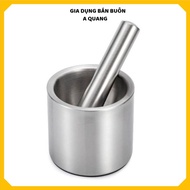 HIGH QUALITY STAINLESS STEEL 304 STEEL STEEL PILL SET - Garlic pounder, pepper pounder, spice pounde