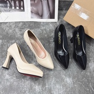 Women's 9cm high heels with double sole for luxurious feet (A18)
