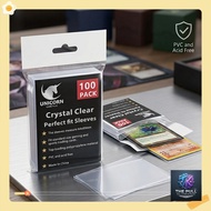 (SG SELLER) 100pcs Perfect Fit Card Sleeves 64x89mm Clear Inner Sleeves 66x91 Pokemon One Piece TCG 