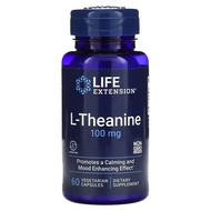Life Extension L-Theanine 100 mg 60 Vegetarian Capsules Dietary Supplement
