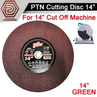 PTN 14" cutting disc red mata potong besi 14" 14 inch cutting disc / iron steel cutting disc / mata 
