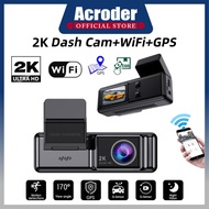 Acroder Dashcam Car 2K WIFI GPS IPS Screen Night Vision 24H Recording Loop