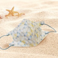 新寵兒/醫用口罩/成人立體10入/美人魚系列/霧灰美人魚