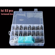 SCS 32pcs Stainless Steel Piping Nozzle Set / Russian Piping Cake Decorating Tools Nozzle / Decorati