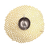 [Chilewich] Dahlia 36 X 39CM Round Placemat (Gold)