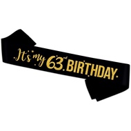 It's My 63rd Birthday Sash - 63rd Birthday Gifts Girl Sash Birthday Party Favors - Happy 63rd Access