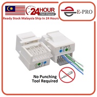 CAT3 RJ11 Keystone Jack Connector telephone module Jack Tool-free RJ11 6P4C 4-wire Cable adapter tel