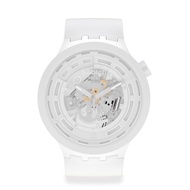 Swatch C-WHITE Watch 47mm SB03W100