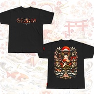 Attirelab Geisha Japan Design Tshirt Cotton Plus Size or Big Size XS until 9XL
