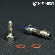 Turbo Oil Fisheye Screw 4AN to M8x1.25 Banjo Bolt w/1.5mm Restrictor