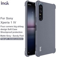 索尼 Sony Xperia 1 IV - IMAK 全包防摔軟套-氣囊版 (四角加厚 TPU) 磨砂 手機軟套 保護殼 +送 透明保護膜 Mon貼 Shock-Resistant Matte Case (Airbag Version) with Free PET Film Screen Protector