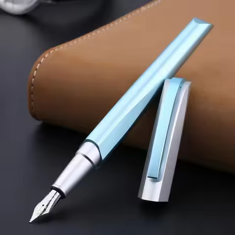 New Picasso 960 Beauty Of Riemann Cutting Aluminum Barrel Fountain Pen Fine Nib Ink Pen Luxurious Wr