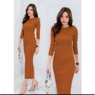 Women's long-sleeved knit Dress, festival event Dress