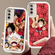 Case for VIVO V19 Neo V17 Y20i Y20 Y20s Y66 S1 Y12s Y11s V15 Y83 Pro Soft White E43 One Piece Luffy