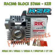 KRISS110 KRISS1 KRISS2 KRISTAR CT110 - KZR 57MM SPEC PCO RACING CYLINDER BLOCK ASSY PISTON RING PIN 