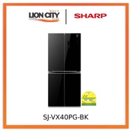 Sharp SJ-VX40PG-BK 401L Side-by-Side Refrigerator