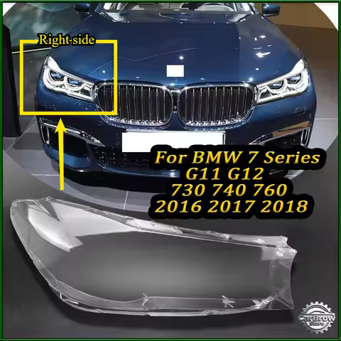 Headlight Shell For BMW 7 Series G11 G12 730 740 760๏ผ2016 17 2018 ๏ผ Replacement Headlight Cover Head
