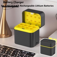 Smart Battery Charger, 1200 Times Recycle 8 Slots Lithium Battery Charger, Fast Charging Intelligent