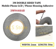 [3M 9448AB] Black Double Sided Adhesive Tape Sticky for Mobile Phone LCD / Touch Screen / Touch Pane