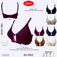 3 BRA YUTIND - F003 - SPORT BRA - MEDIUM CUP BH - Wire Free - No Foam - 34~38
