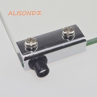 ALISONDZ 2pair Glass Door Hinges, Shaft Hinge Flush-fitting Glass Pivot Hinge, Practical No Drilling Stainless Steel Ironmongery Glass Clamp Wardrobe