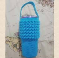 Yeti cup bag 30 oz. Handmade Crochet (1 Piece/Pack) ถุงใส่แก้วเยติ กระเป๋าใส่แก้วเยติ ถุงหิ้วแก้วเยติ 30 oz.  ถุงถักโครเชต์ งานแฮนด์เมด DIY (1 ชิ้น/แพ็ค)