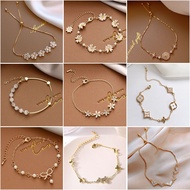 women Korean Bracelet gelang Hot Sale Butterfly Flower Bracelet Star Bracelet Women's Birthday Gift