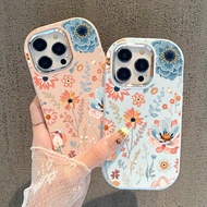 Case For IQOO U5x Z7i Z9 5G Z9X 5G Silver Chrome Lens Colorful Flowers Silicon Softcase hp