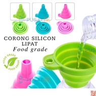 PORTABLE FOLDABLE SILICONE FUNNEL SILICONE WATER FUNNEL/ MULTIPURPOSE OIL FUNNEL SILICONE FUNNEL
