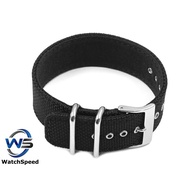 Genuine Casio Replacement Black Cloth Watch Strap for DW-5600BBN-1, DW-5600BBN