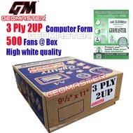 3Ply2Up (500 Fans) , 3ply2up computer Form Computer Form