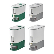 [Homyl478] Rice Dispenser Food Dispenser with Measuring Cup Countertop Rice Dispenser