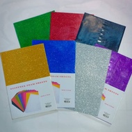Stok Sedia Spon EVA Berkilau/ A4 /50 cm * 70 cm Glitter Eva Foam Sheet Colour ( 1 pcs )