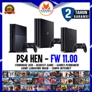PS4 PS 4 PRO SLIM FAT FW 11.00 HEN FULL GAME GARANSI 2 Tahun