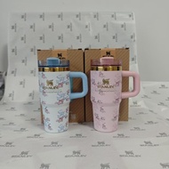 botol air botol air tahan sejuk botol tahan sejuk Stanley Thermos Cup Bow Joint Straw Cup 14oz Stanl