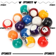 OPTIMISTI8E 16PCS Mini Billiard Ball, 2.5CM Plastic Mini Billiard Ball Toy, Billiards Mini Pool Ball
